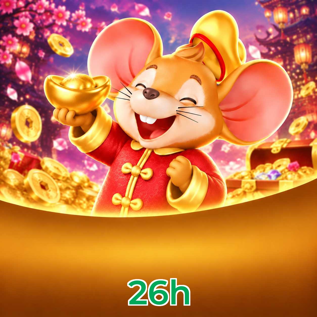 Catálogo de slots da 26h com RTP médio de 96,52%